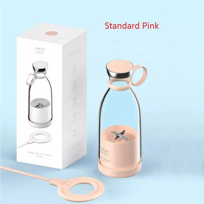 Portable Blender Juicer 350ML Mixeur Wireless Rechargeable Mini USB Juicer Cup Fruit Mixer Travel Bottle Smoothie Extractor