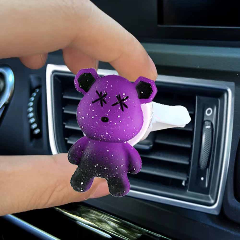 Cartoon Bear Car Air Outlet Perfume Clips Air Conditioning Air Outlet Aromatherapy Clip Accessories Outlets Air-Freshener