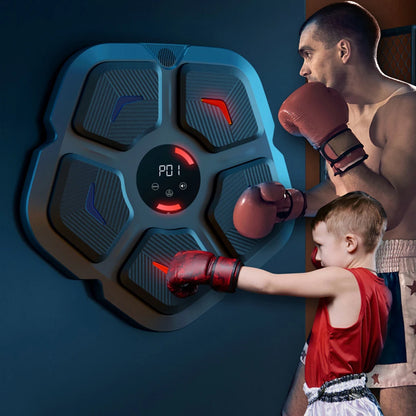 Music Boxing Machine Smart Boxing Target Electronic Boxing Pads Sports Fitness Boxing Trainer Home Exercise Response Wall Target