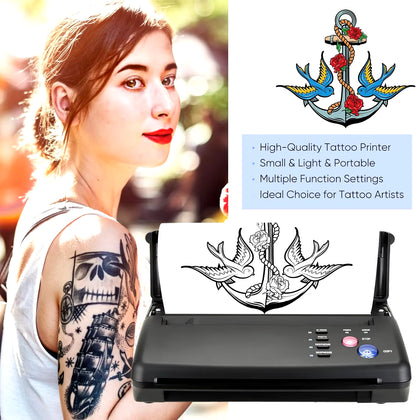 Tattoo Transfer Machine Device Copier Printer Drawing Thermal Stencil Maker Tools for Tattoo Photos Transfer Paper Copy Printing