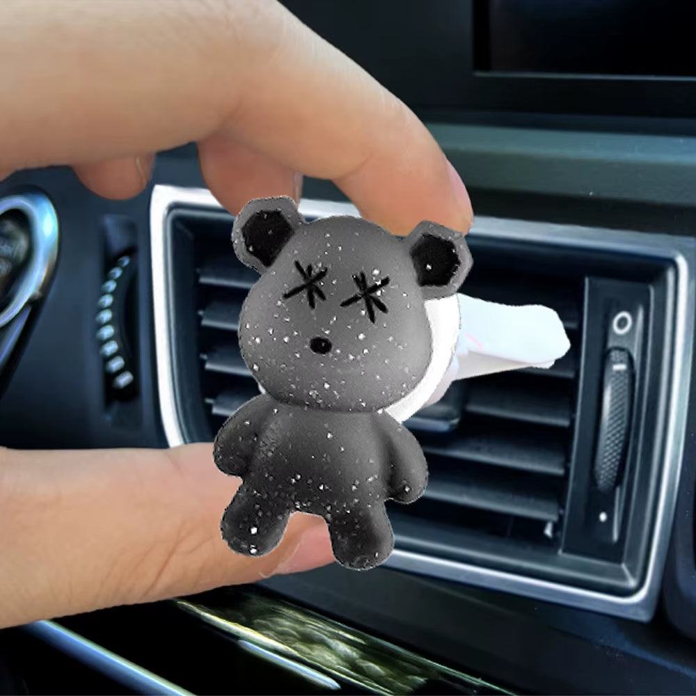 Cartoon Bear Car Air Outlet Perfume Clips Air Conditioning Air Outlet Aromatherapy Clip Accessories Outlets Air-Freshener