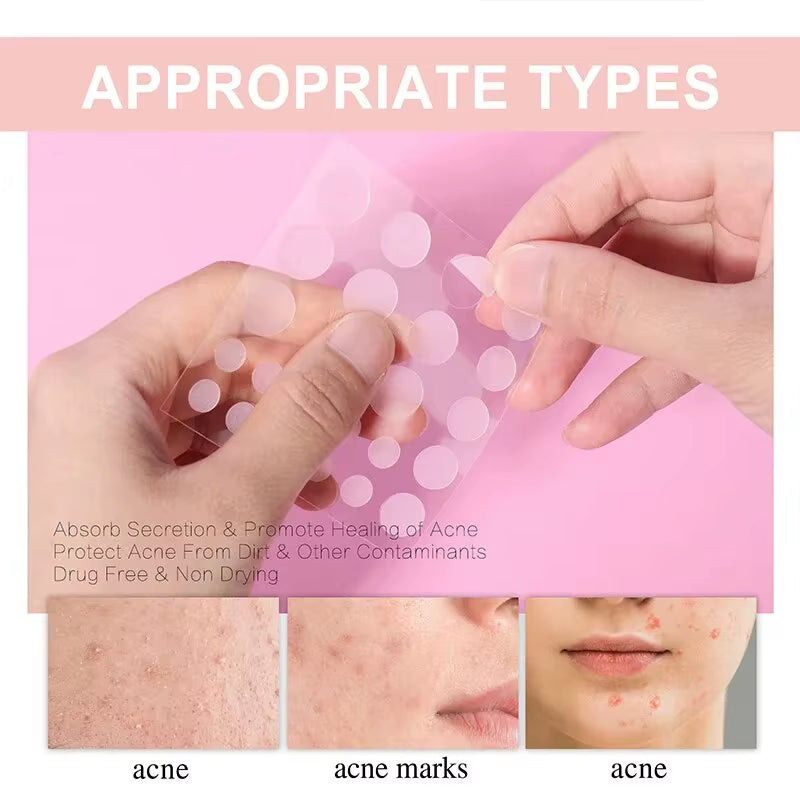 Pimple Patch Invisible Beauty Concealer Breathable Face Care Gentle Non-Irritating Purifying Pores Portable Transparent