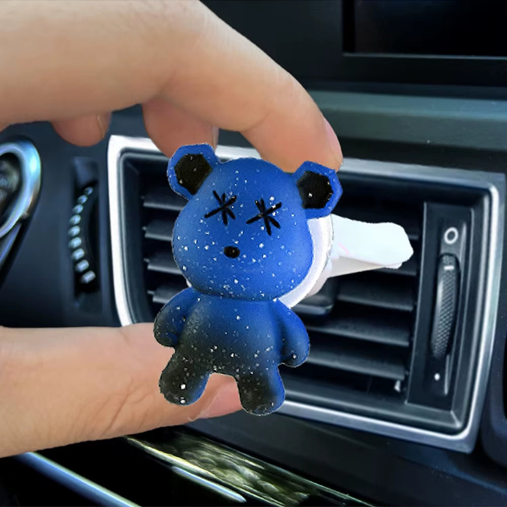 Cartoon Bear Car Air Outlet Perfume Clips Air Conditioning Air Outlet Aromatherapy Clip Accessories Outlets Air-Freshener