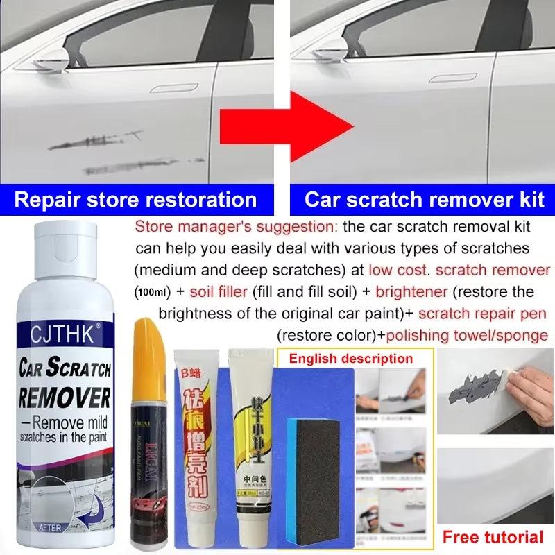 Car Scratch Remover Paint Care Tools Auto Swirl Remover Scratches Repair Polishing Auto Body Grinding Compound anti Scratch Wax