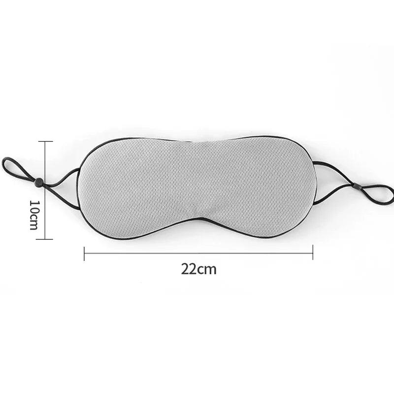 Sleeping Eye Mask Korean Style Ice Silk Warm and Cool Dual Use Adjustable Travel Light Blocking Breathable Eye Mask