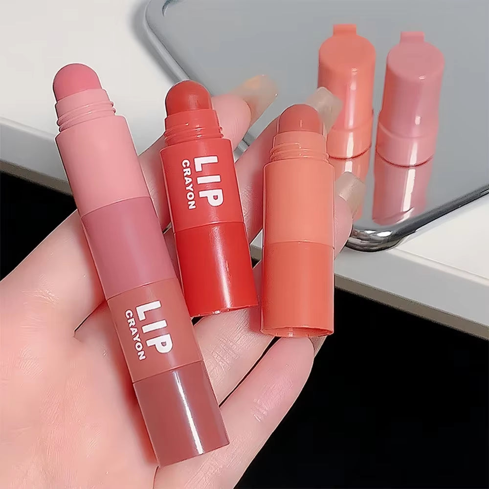 Matte  Pen 4 Colors in 1 Nude Pink Matte Lip Gloss Waterproof Long Lasting  Pencil Lip Liner Pen Lip Makeup Set